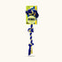 Petsport Twisted Chews Medium Three Knot Cotton Rope with Tuff Ball Dog Toys-16/2.5 inch